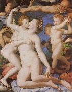Agnolo Bronzino An Allegory with Venus and Cupid oil painting artist